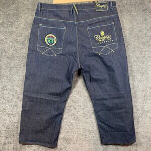 COOGI Jeans Baggy Embroidered Logo Blue Denim 48x26